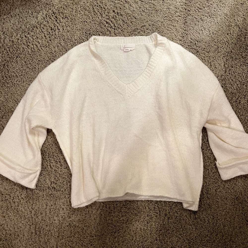 Anthropologie cream sweater